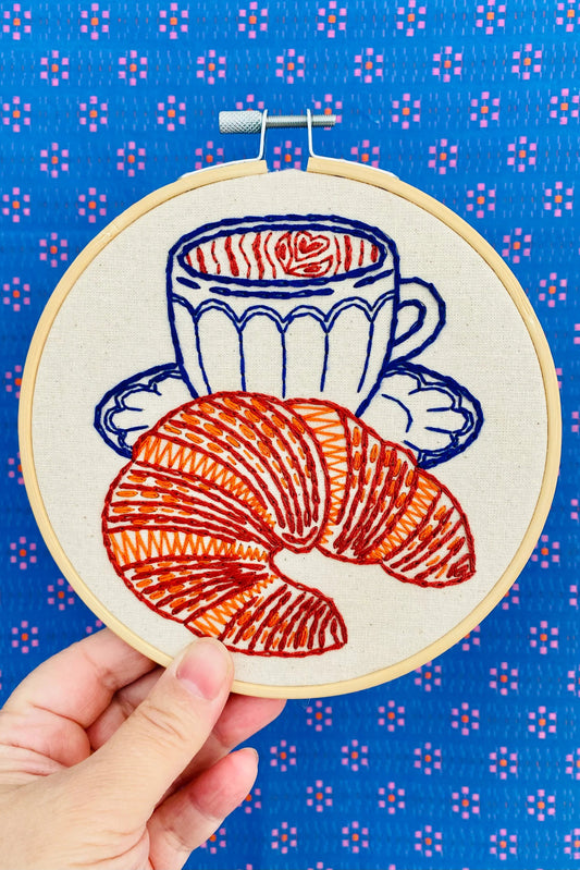 Croissant Complete Embroidery Kit