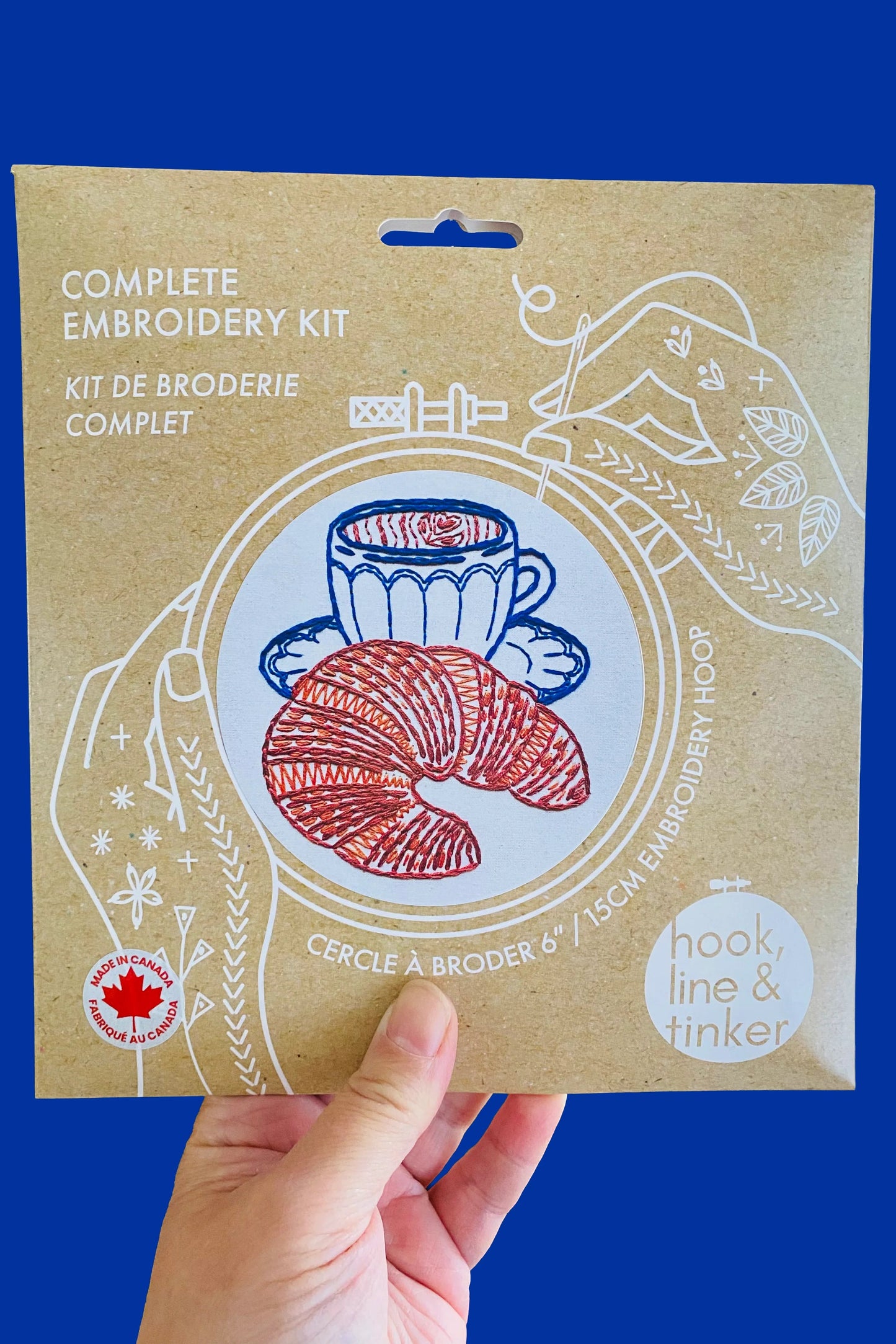 Croissant Complete Embroidery Kit