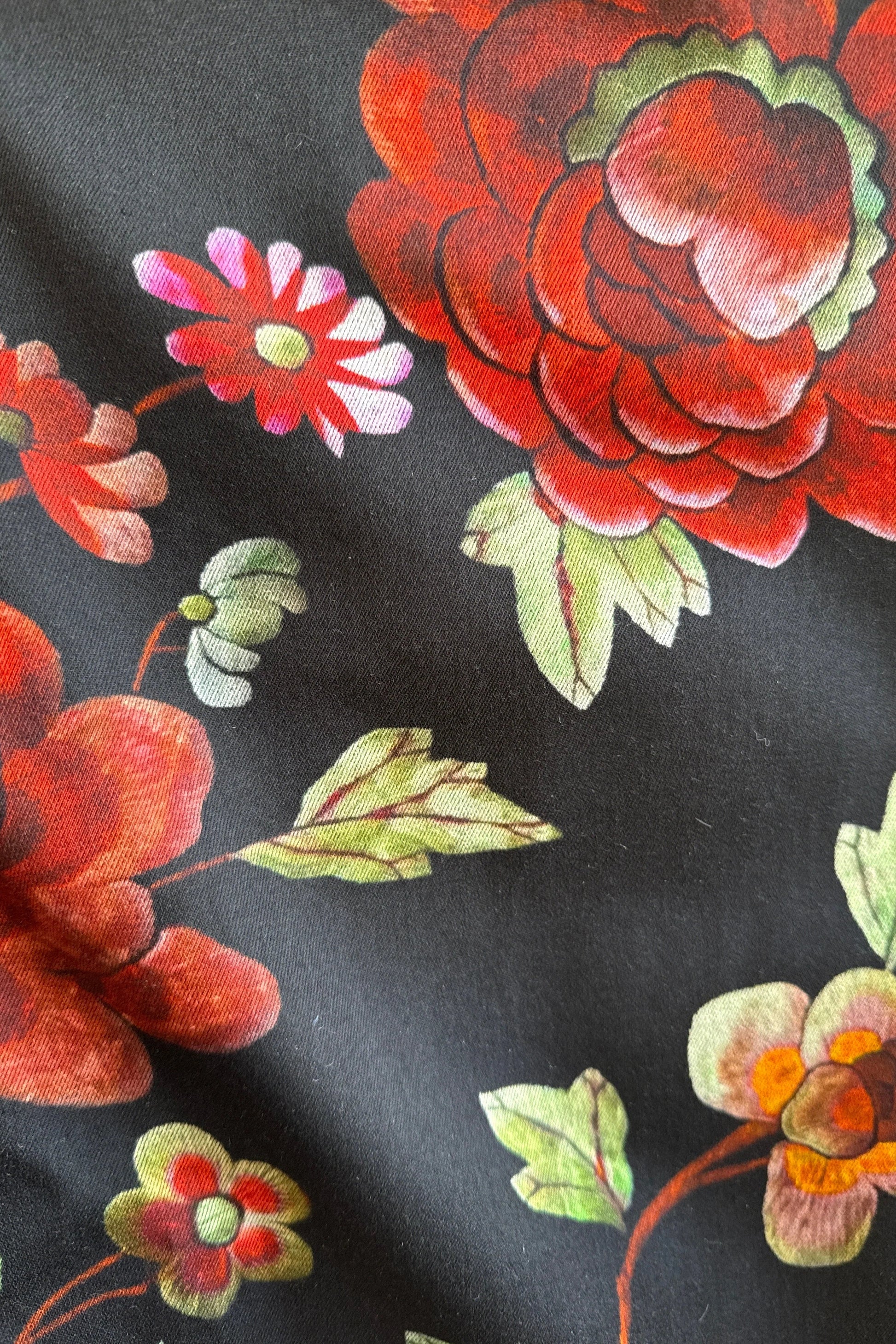 Fabric watch for the Silba Dress FW26/27 by Kollontai in Black Floral