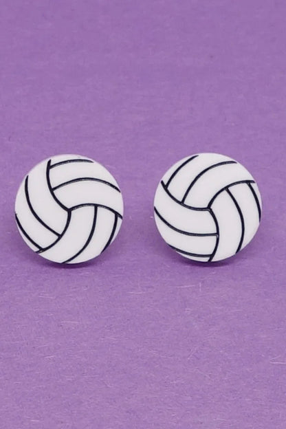 Lili0662 Volleyball Stud Earrings