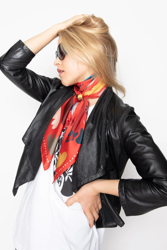 All the Way Silk Scarf 90