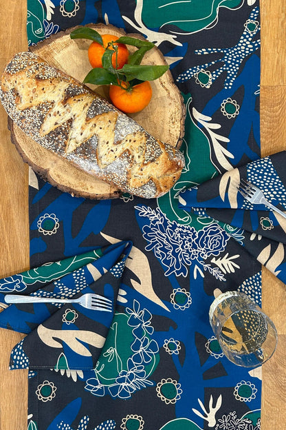 Midsummer Table Runner with Pompoms