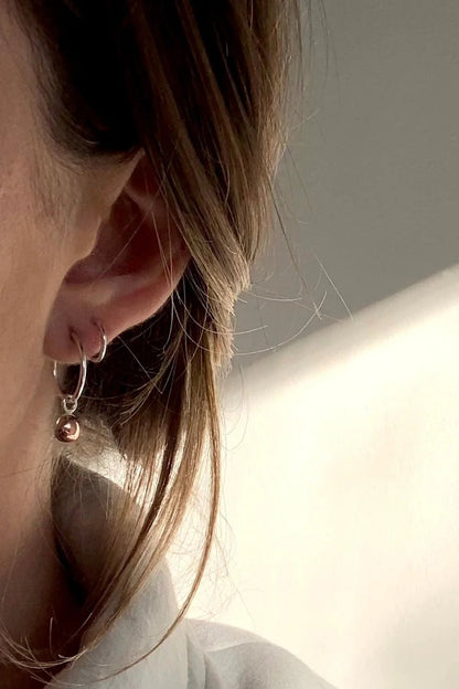 Dots01 Spiral Earrings