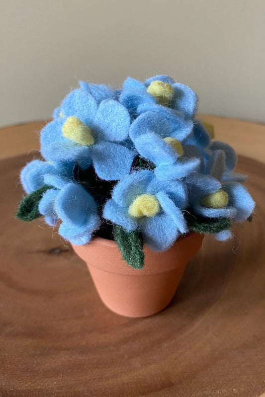 Forget-Me-Not Forever Felt Flowers