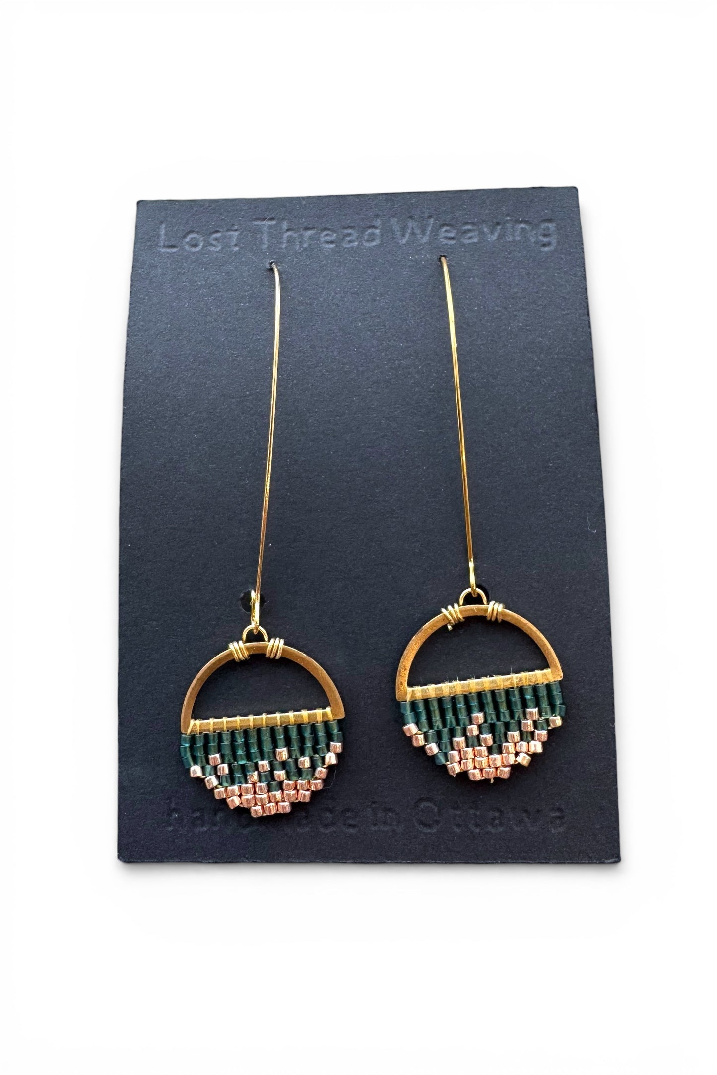 Sally Small - Abstract round earrings -  Gold Ombre