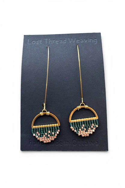 Sally Small - Abstract round earrings -  Gold Ombre