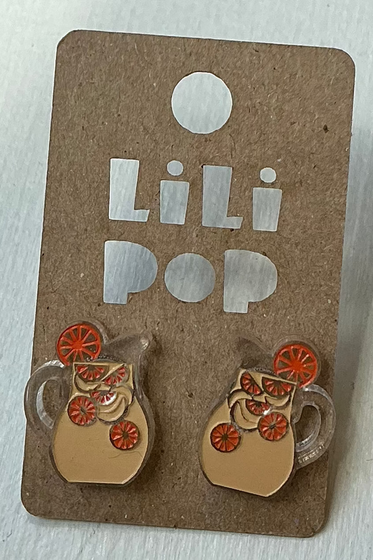 Lili1073 Sangria Stud Earrings