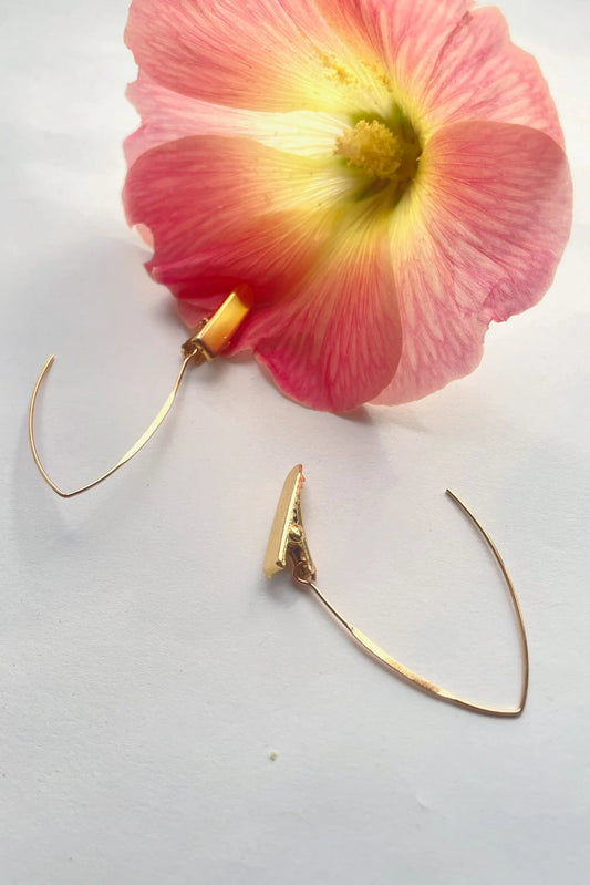 Natural Specimen Earrings Long