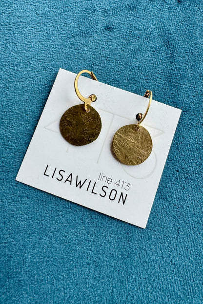 Brass  Circle Earrings