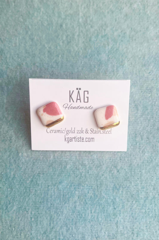 Square Ceramic Earrings