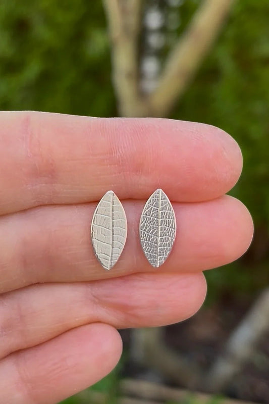 Leaf Imprint Studs