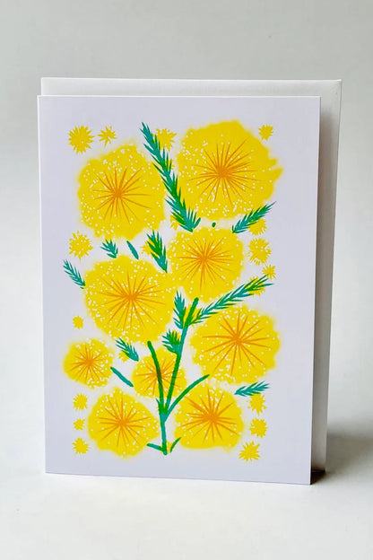 Golden Wattle Greeting Card