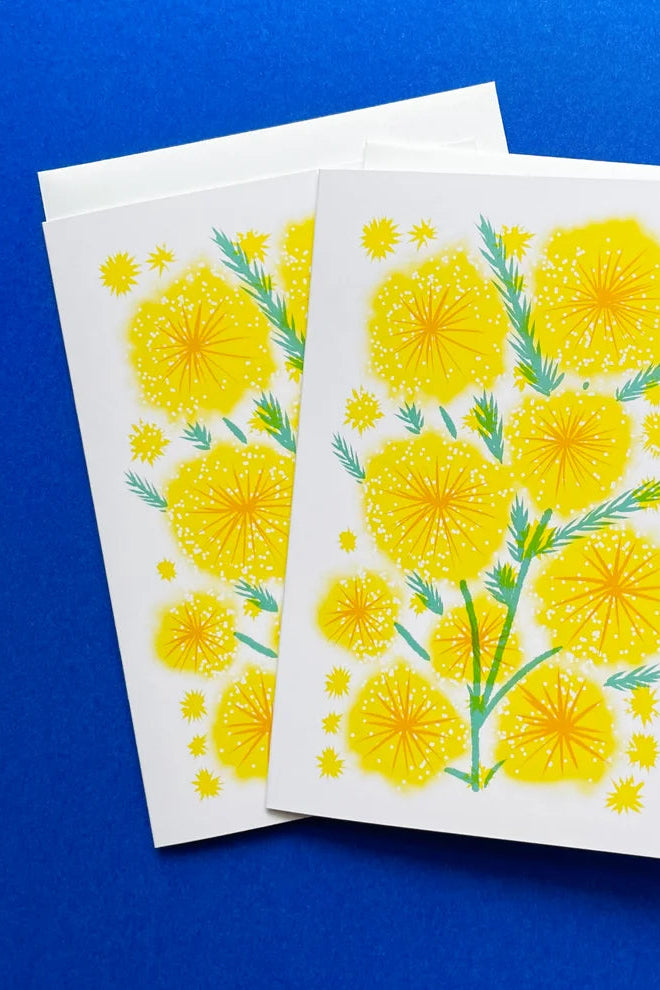 Golden Wattle Greeting Card
