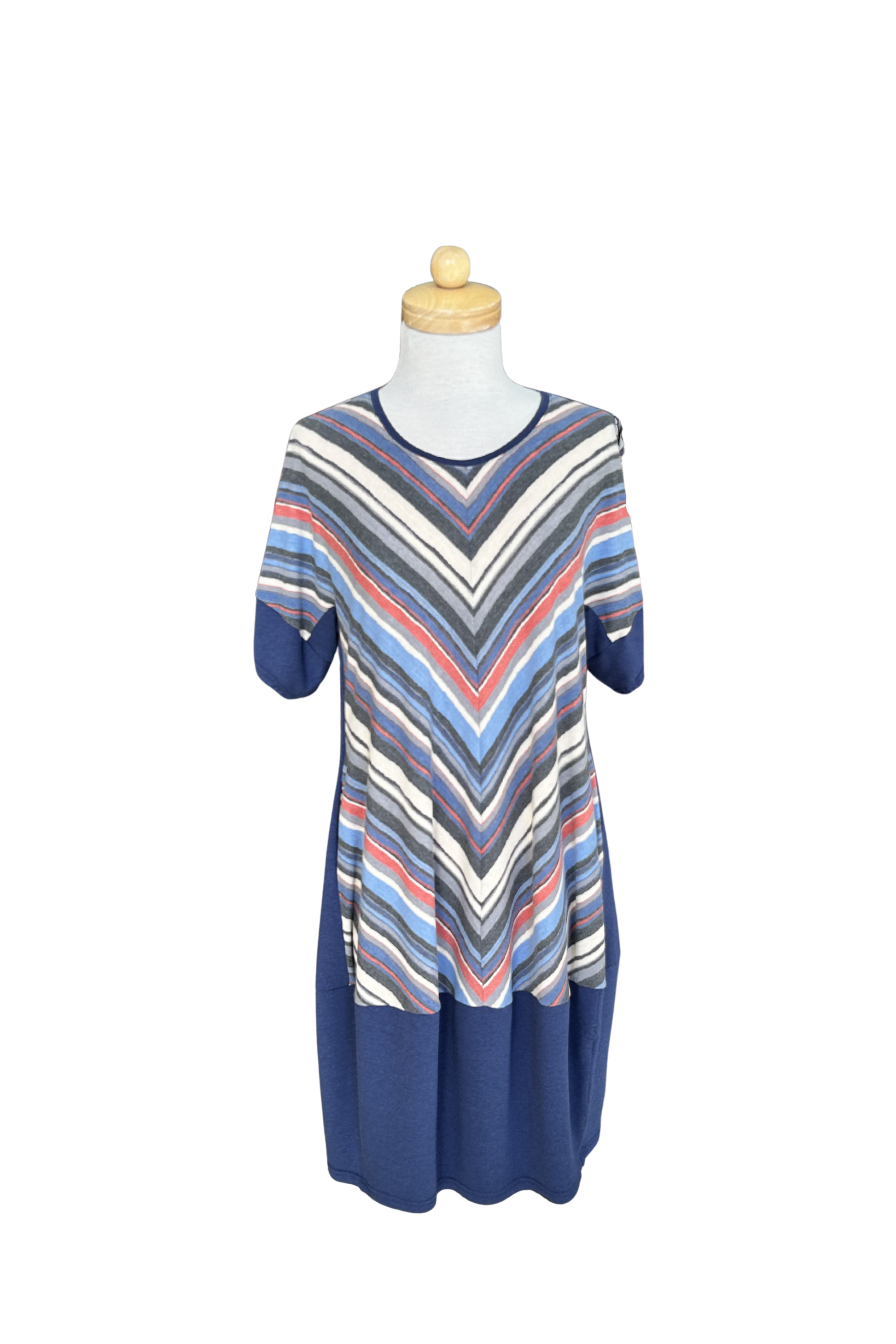 The Brianna Dress by Solomia is shown on a mannequin against a white background. 