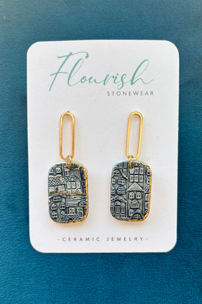 Village Rectangle Earrings