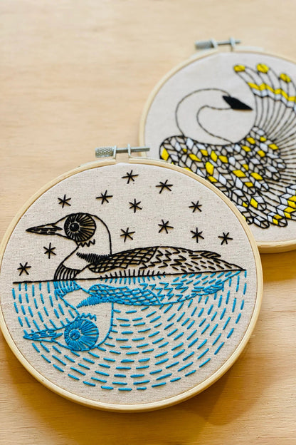 Loon Complete Embroidery Kit