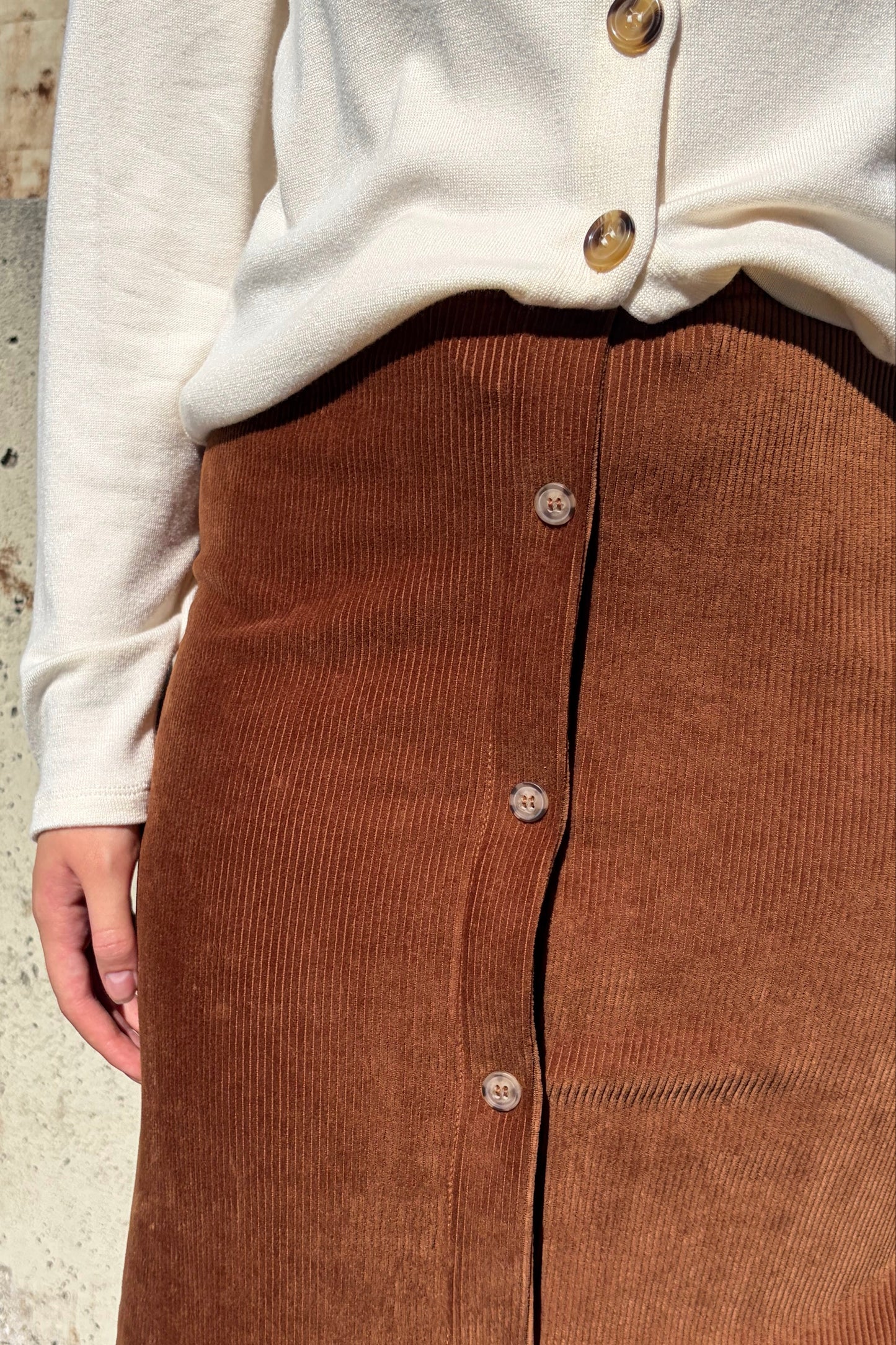 Midi Corduroy Skirt