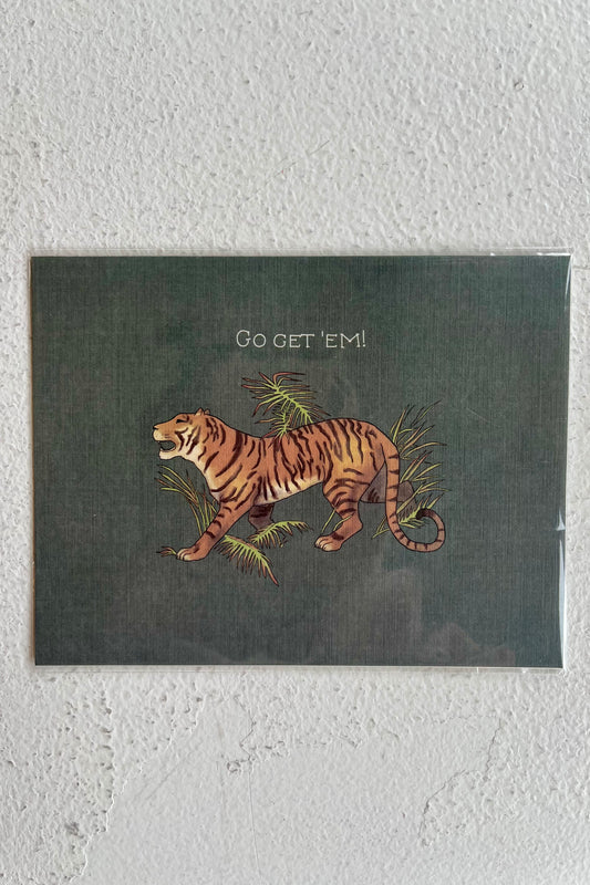Go Get 'Em Tiger Card