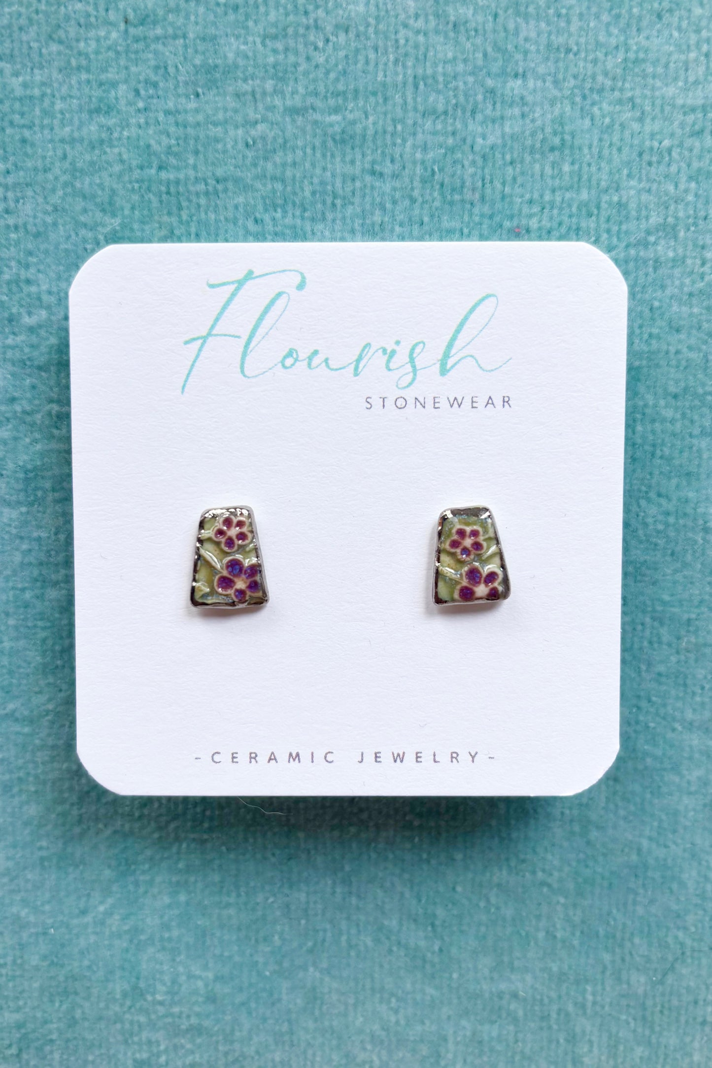 Rectangle Imprint Studs