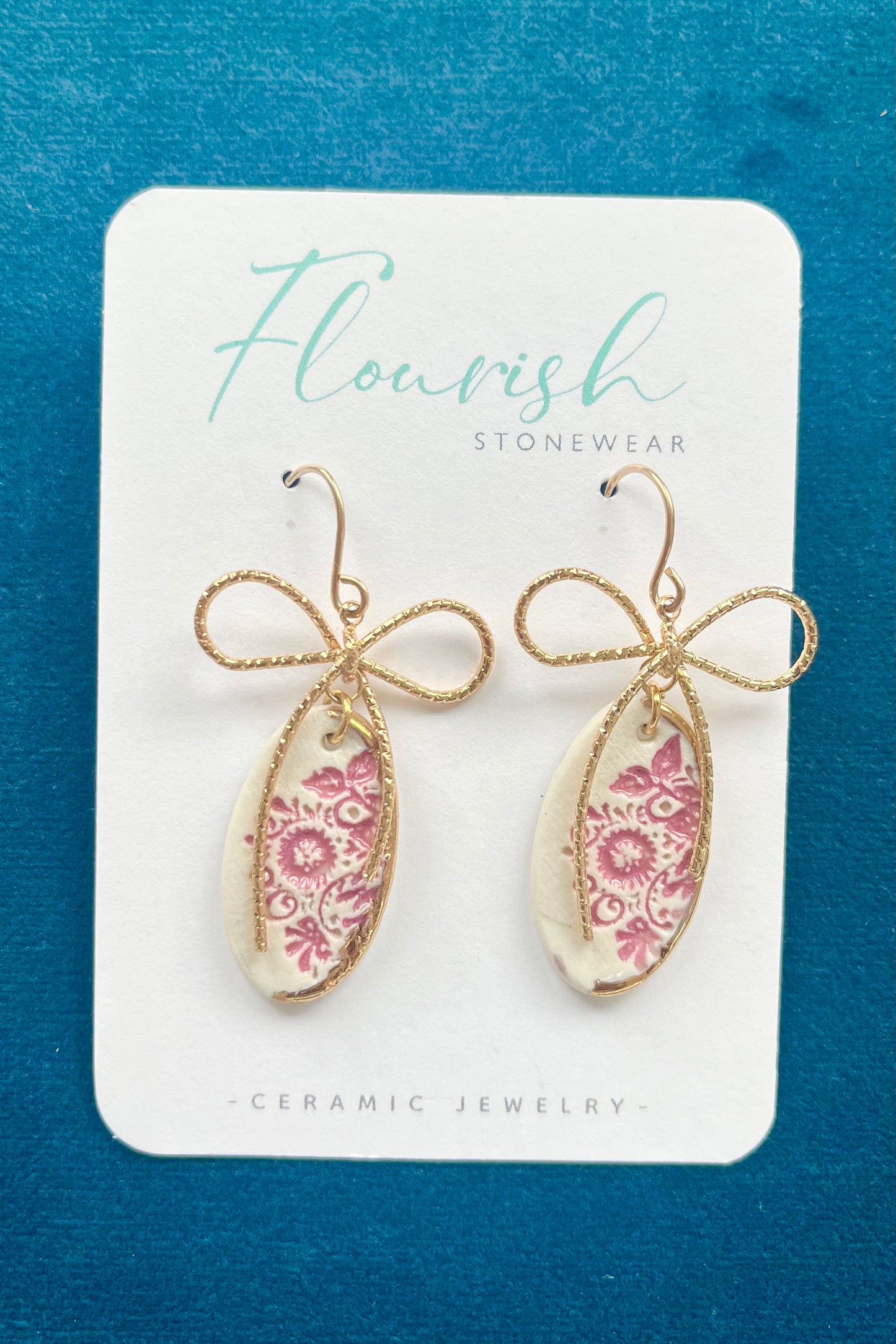 Bow Drop Dangle Earrings