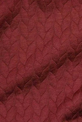 Fabric swatch for the Ina Coatigan from Tangente in Cherry