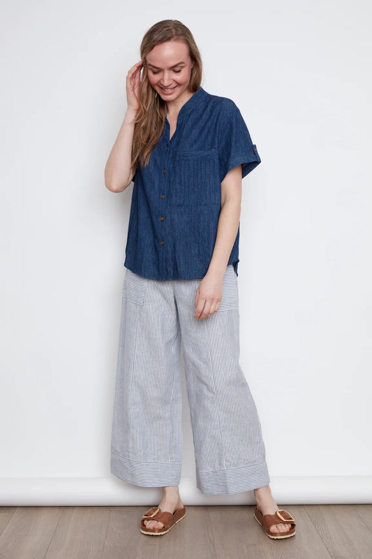 Jasmine Short Sleeve Linen Shirt