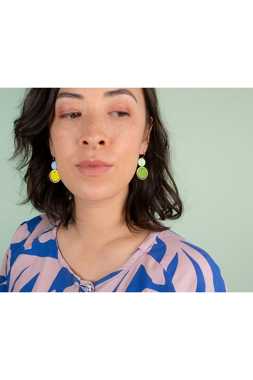 Two-Tone Orbit Earrings