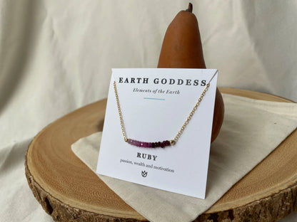 Rhea Band of Precious Stones Necklace