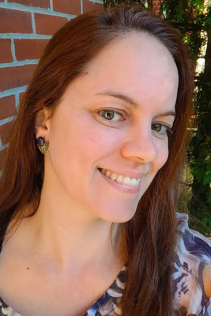 Ceramic Studs with Gold Jacket Earrings