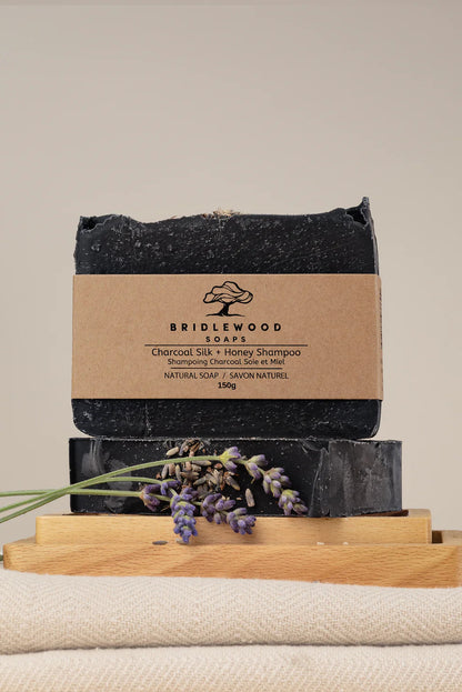 Charcoal Silk and Honey Shampoo Bar