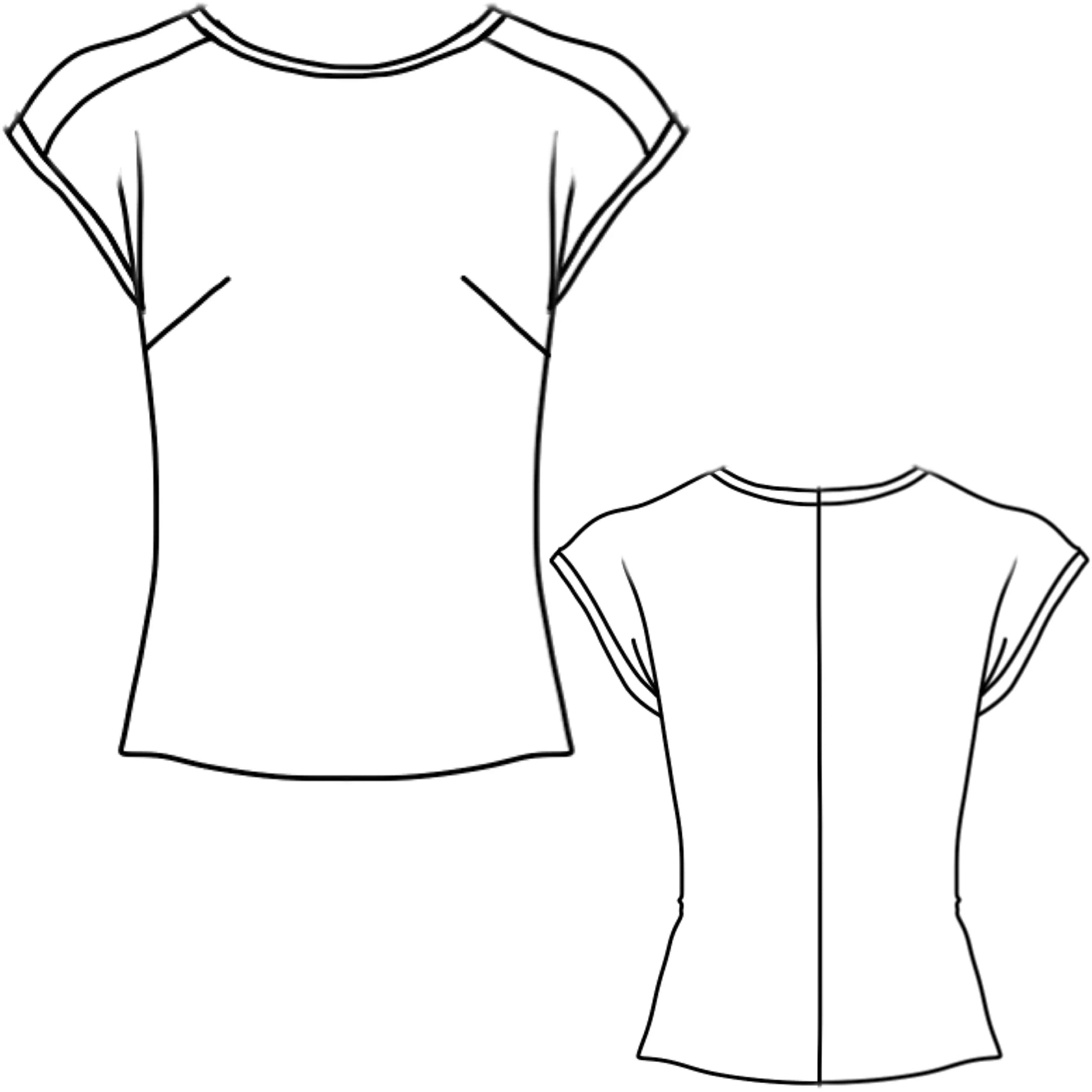 Mandala Deep Sea Tee, designer line sketch 