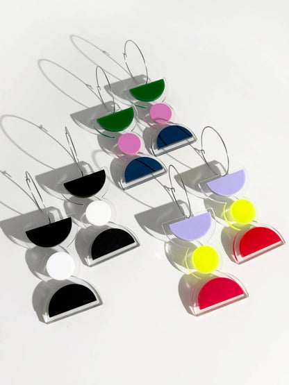FLOATFORM Large Earrings | Gold or Silver