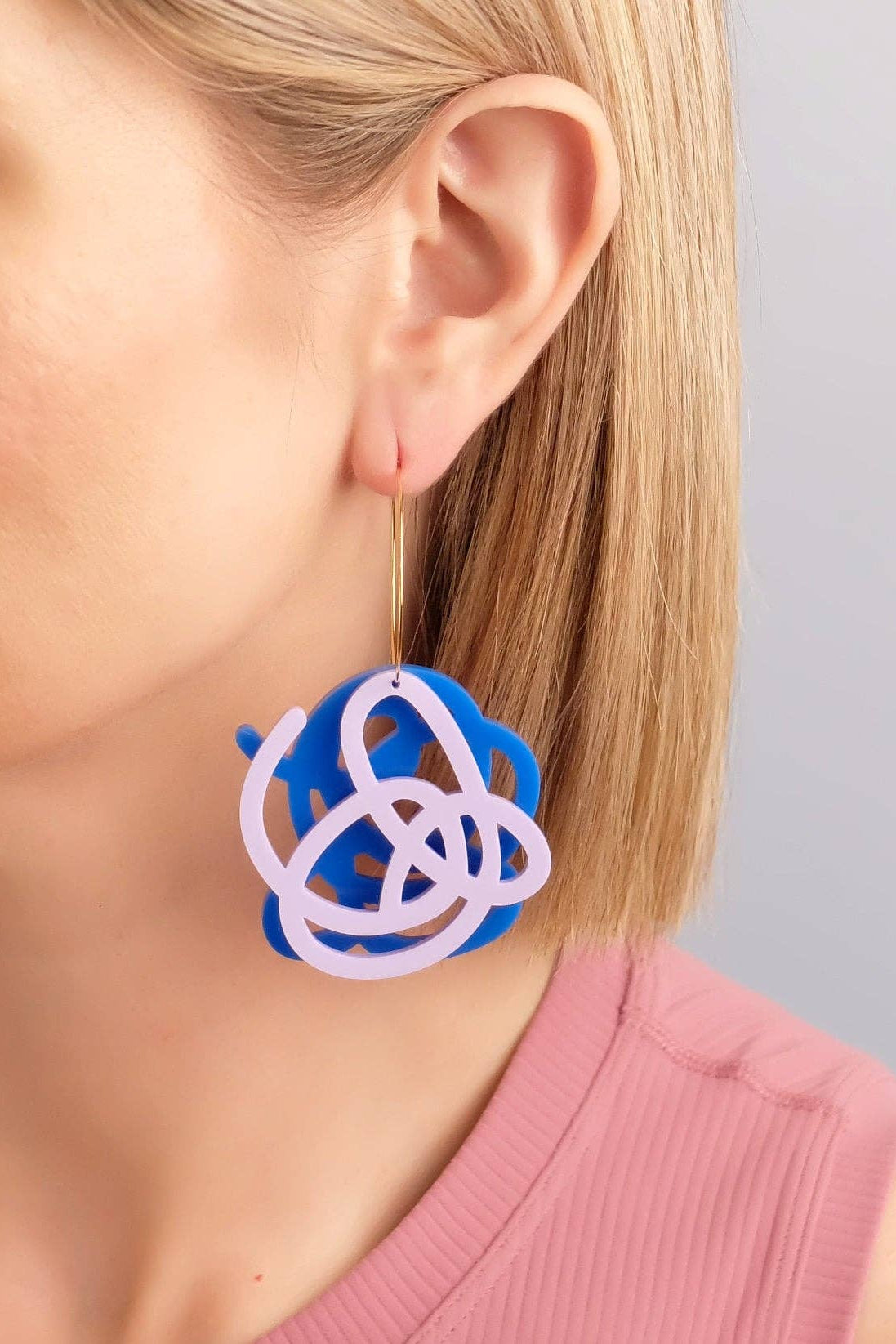 Artist Scribble Layered Hoops