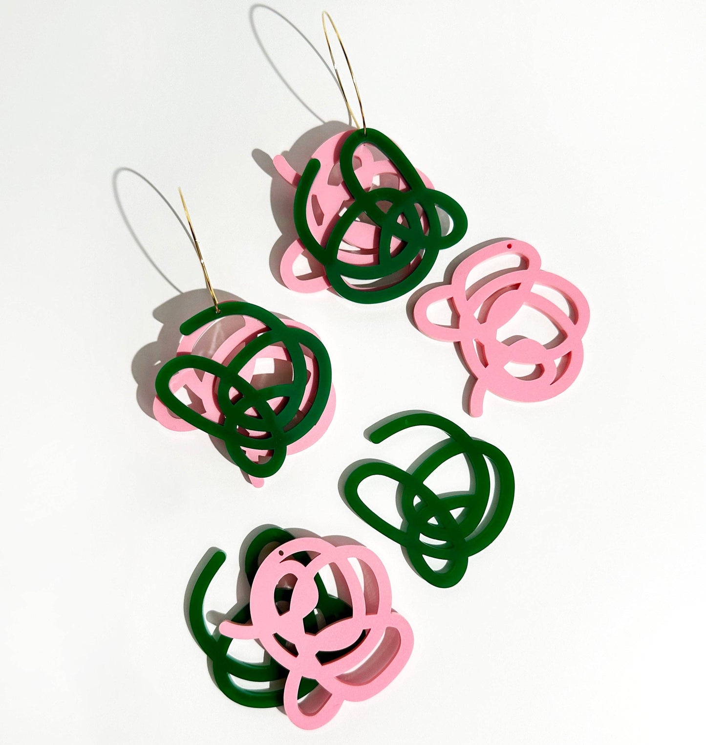 Artist Scribble Layered Hoops