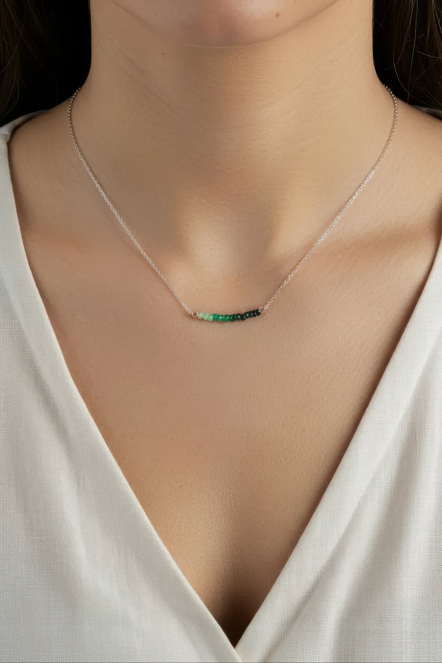 Rhea Band of Precious Stones Necklace