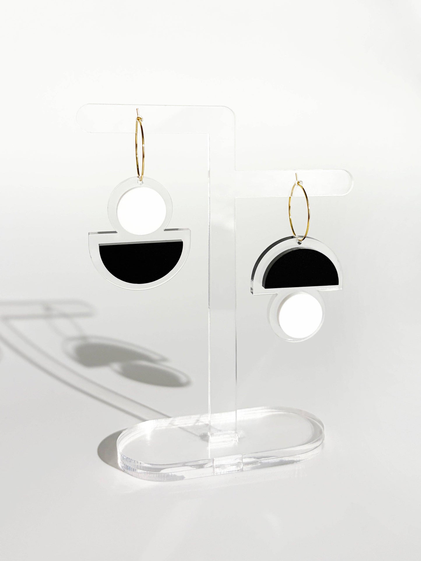 FLOATFORM Small Mismatched Earrings | Gold or Silver