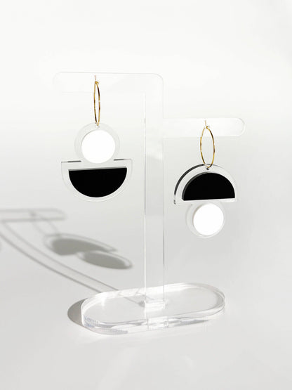 FLOATFORM Small Mismatched Earrings | Gold or Silver