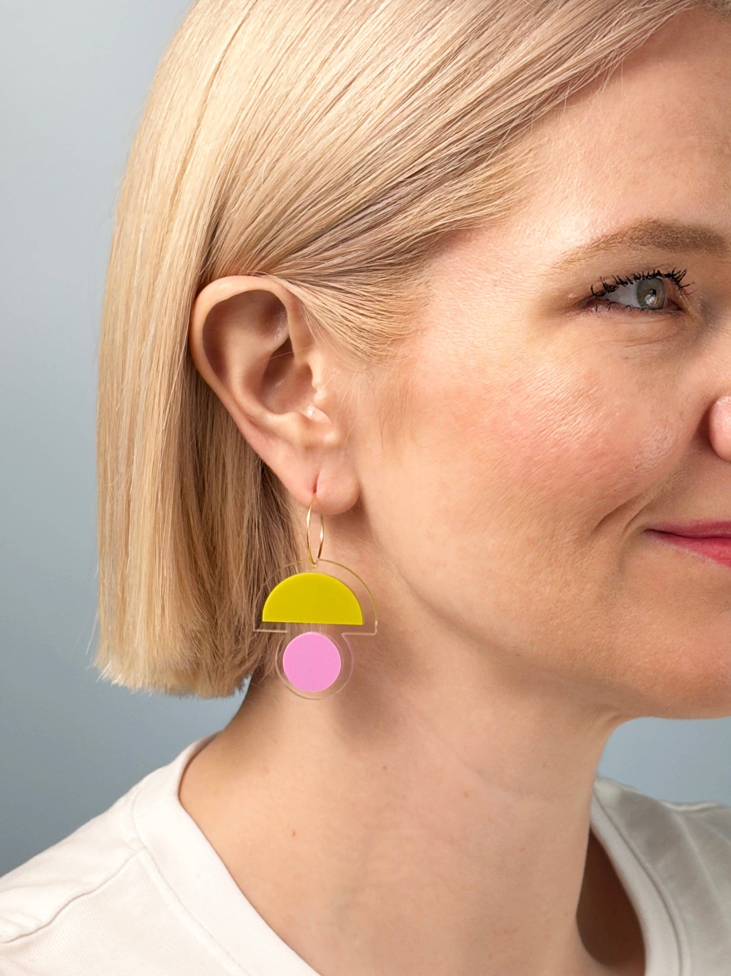 FLOATFORM Small Mismatched Earrings | Gold or Silver
