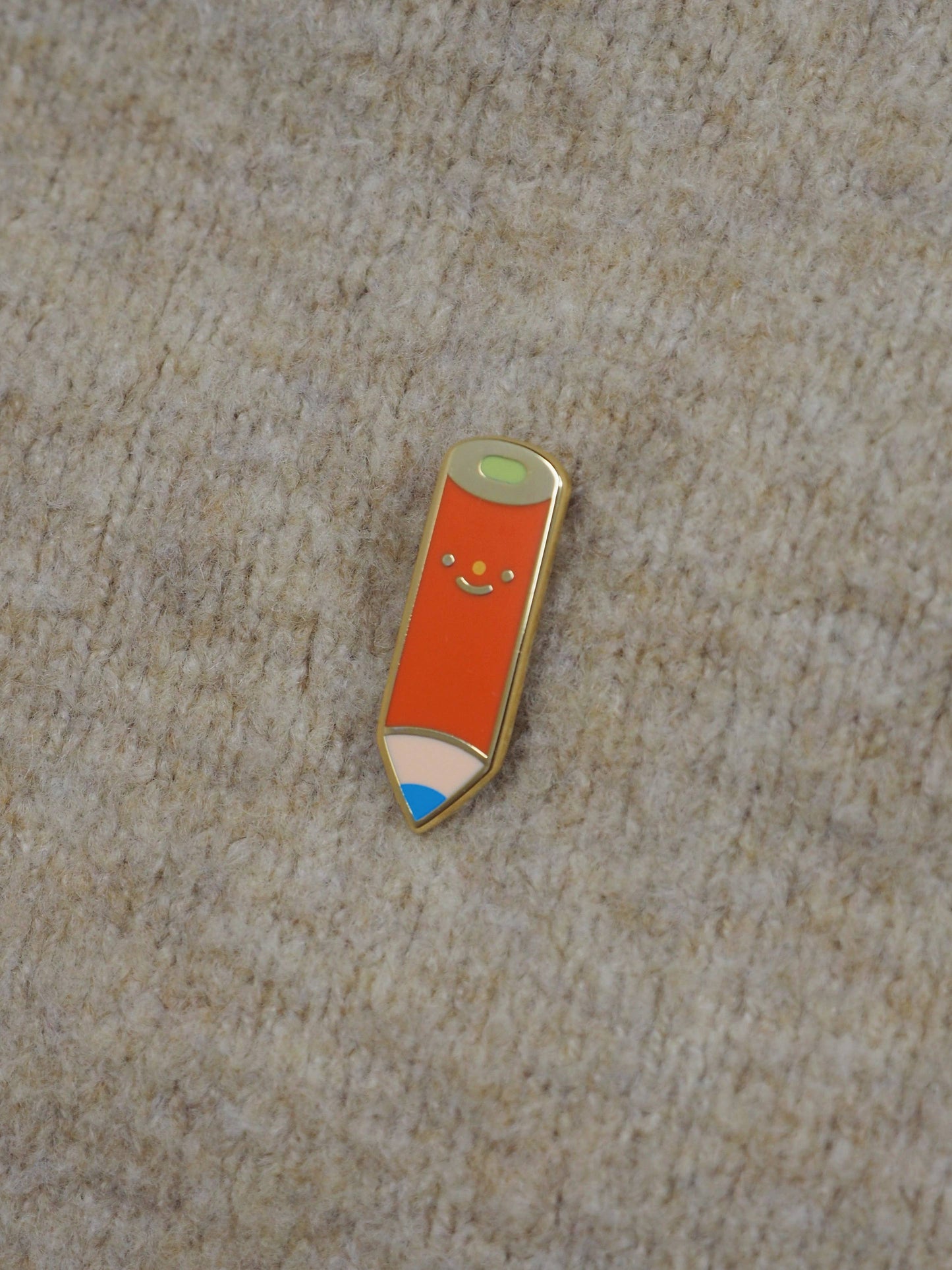 Red pencil • enamel pin