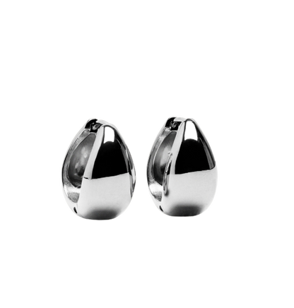 MayMay Teardrop Bold Mini Hinge Hoop Earring | 18K PVD Steel