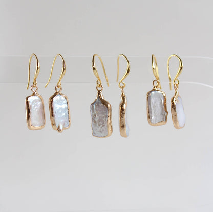 Artistic Baroque Pearl Earrings (1E18)