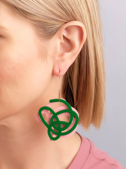 Artist Scribble Layered Hoops