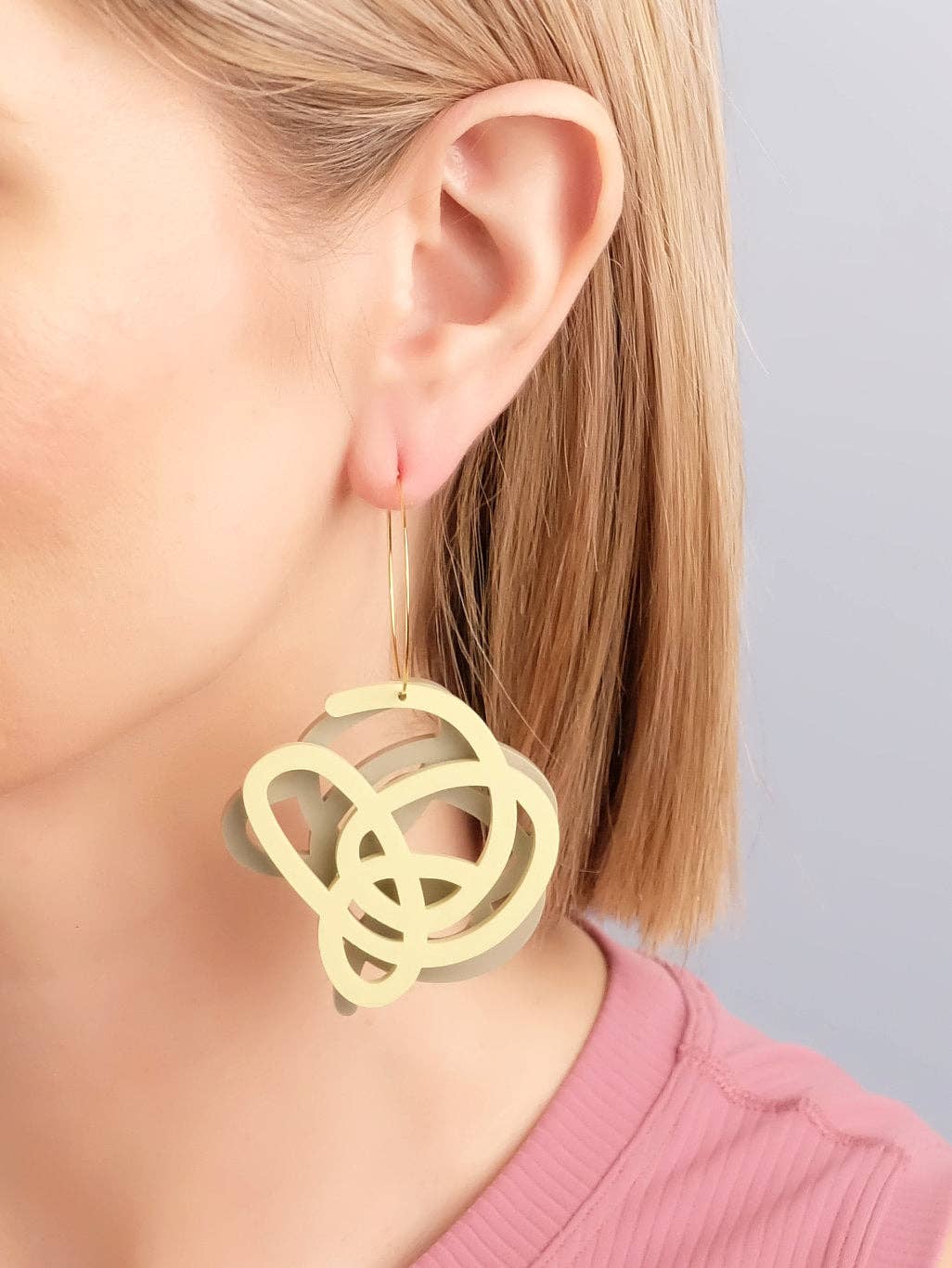 Artist Scribble Layered Hoops