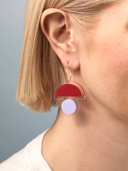 FLOATFORM Small Mismatched Earrings | Gold or Silver
