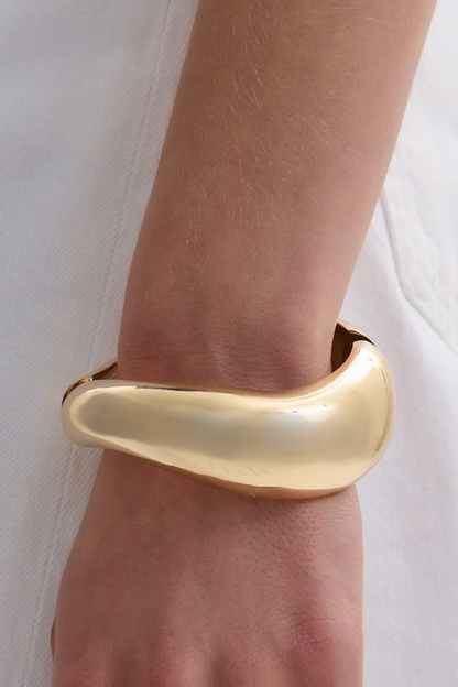 Editorial Hinge Bracelets | 14K Gold PVD