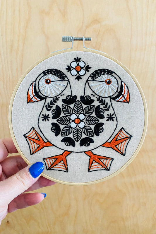Puffin Complete Embroidery Kit