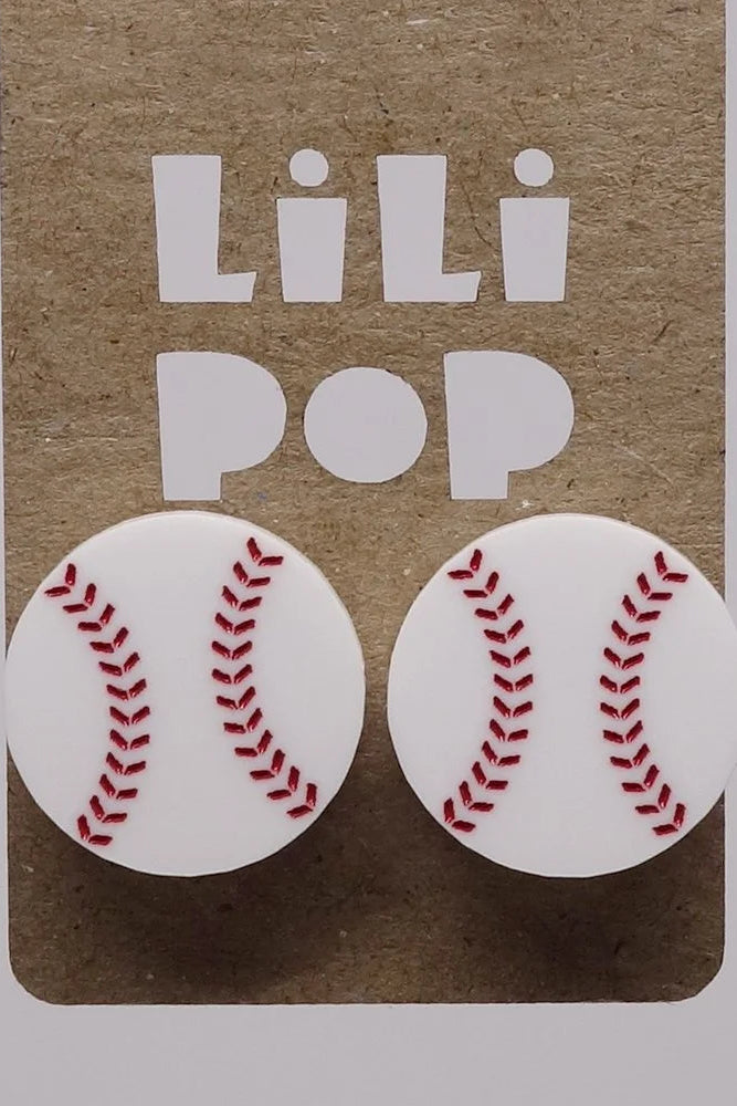 Lili0630 Baseball Earrings