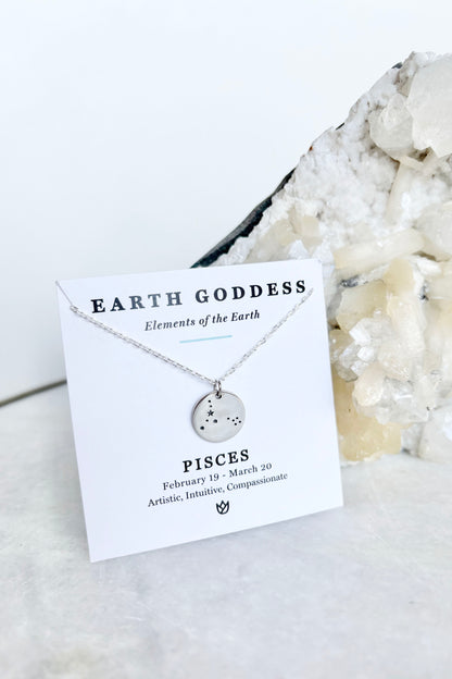 Sterling Silver Astria Zodiac Necklace