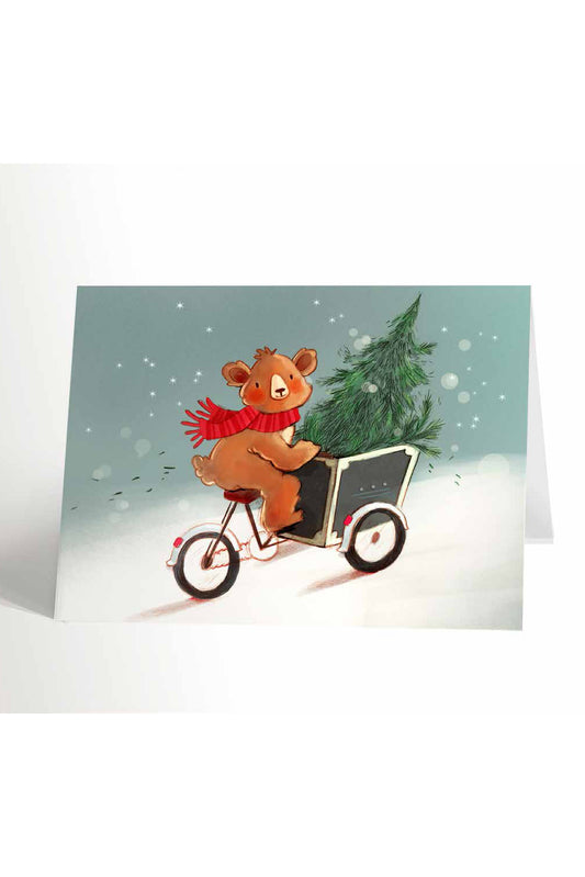 Teddy Bear on Bike
