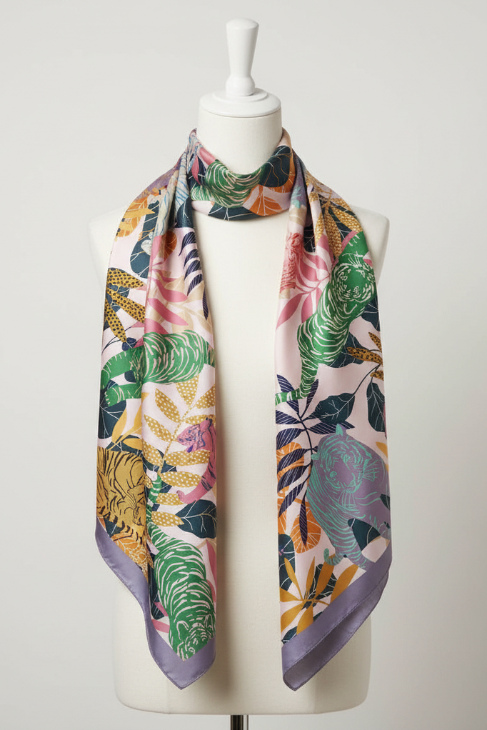 Tigress Silk Scarf 90
